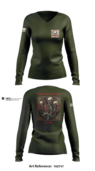 Women's Long Sleeve Vneck Shirt, Easy Company, , Teamtime, Team time, sublimation, custom sports apparel, team uniforms, spirit wear, spiritwear, sports uniforms, custom shirts, team store, custom team store, fundraiser sports, apparel fundraiser