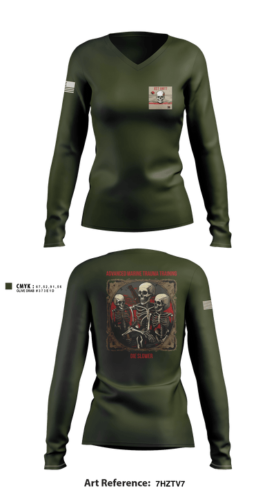 Easy Company 69282600 Women's Long Sleeve V-neck Shirt - 1