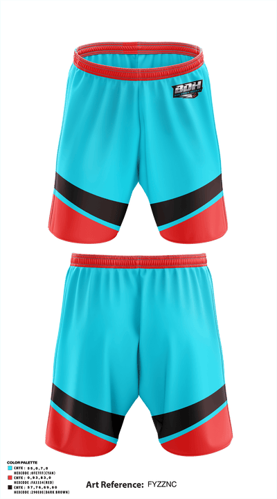 BarDown Hockey 64679982 Athletic Shorts With Pockets - 1