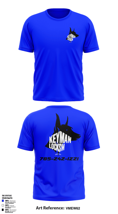 Keyman Locksmith 67638784 Short Sleeve Performance Shirt - 1