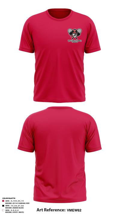 wellesley girls tennis 81368948 Short Sleeve Performance Shirt - 3