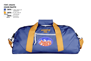 Duffle Bag, Washington Park High School Basketball, Women's Basketball, Teamtime, Team time, sublimation, custom sports apparel, team uniforms, spirit wear, spiritwear, sports uniforms, custom shirts, team store, custom team store, fundraiser sports, apparel fundraiser