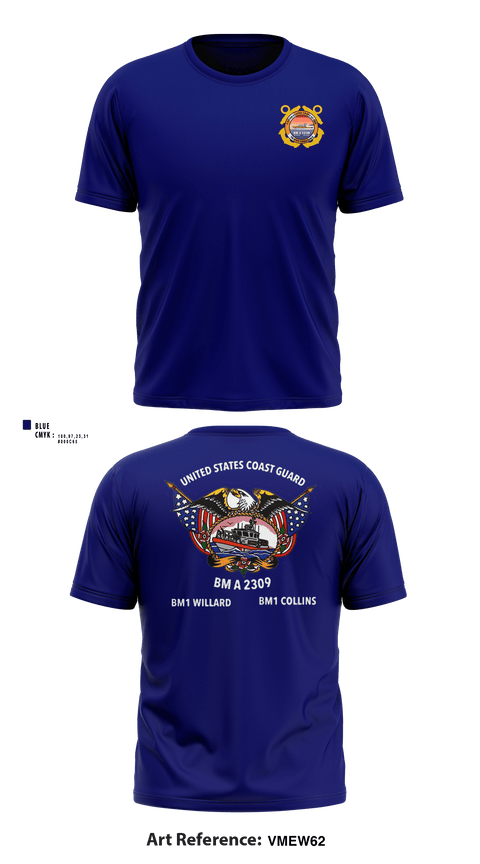 Short Sleeve Performance Shirt, , Coast Guard, Teamtime, Team time, sublimation, custom sports apparel, team uniforms, spirit wear, spiritwear, sports uniforms, custom shirts, team store, custom team store, fundraiser sports, apparel fundraiser