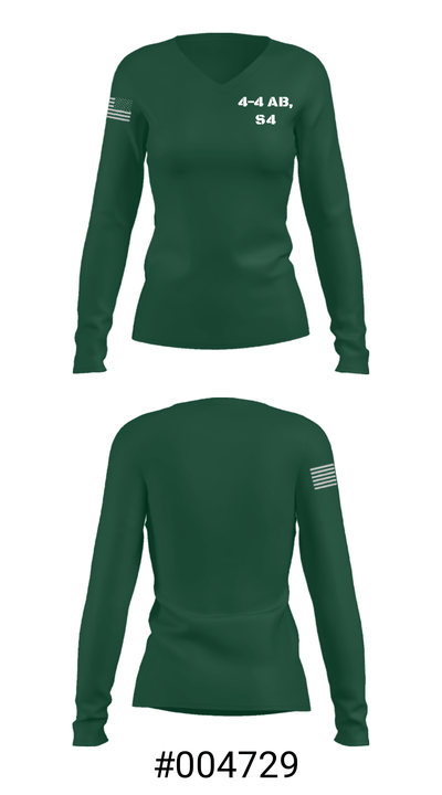4-4 AB, S4 38359705 Women's Long Sleeve V-neck Shirt - 37