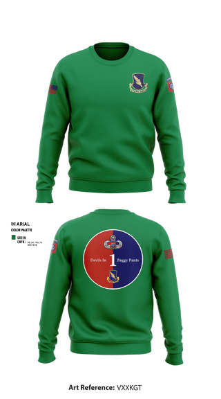 Crew Neck Sweatshirt, Charlie 2/504, , Teamtime, Team time, sublimation, custom sports apparel, team uniforms, spirit wear, spiritwear, sports uniforms, custom shirts, team store, custom team store, fundraiser sports, apparel fundraiser