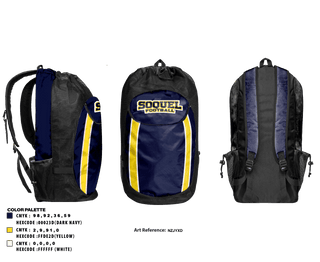 Gear Bag, Soquel High School Football, Football, Teamtime, Team time, sublimation, custom sports apparel, team uniforms, spirit wear, spiritwear, sports uniforms, custom shirts, team store, custom team store, fundraiser sports, apparel fundraiser