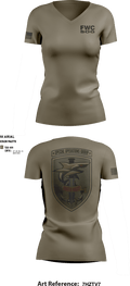FWC SW SOG 50539560 Women's Short Sleeve V-neck Shirt - 4