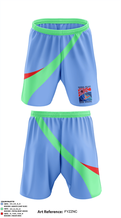 Topsail Island Surf School 81883035 Athletic Shorts With Pockets - 1