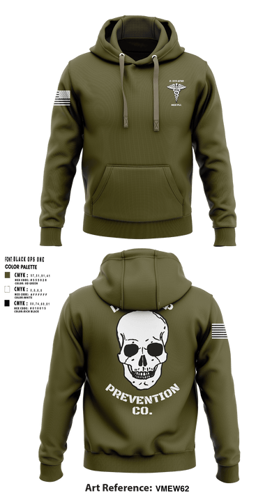 2-319th AFAR MED PLT 63035658 Hoodie - 1