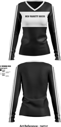 McG Varsity 18193229 Women's Long Sleeve V-neck Shirt - 1