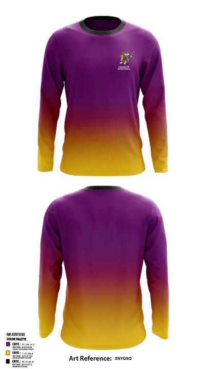 Lexington High School Basketball 47026889 Long Sleeve Performance Shirt - 3