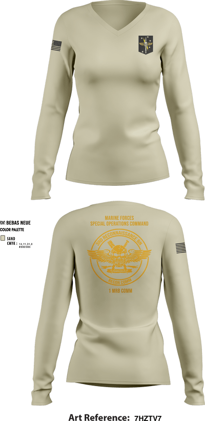 1MRB 68890519 Women's Long Sleeve V-neck Shirt - 10