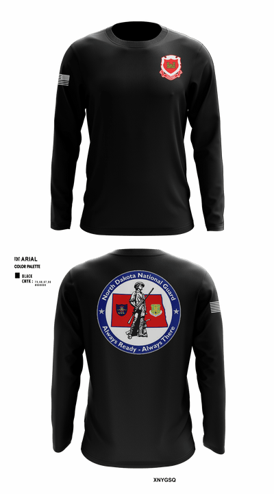 164th EN BN 3856732 Long Sleeve Performance Shirt - 1