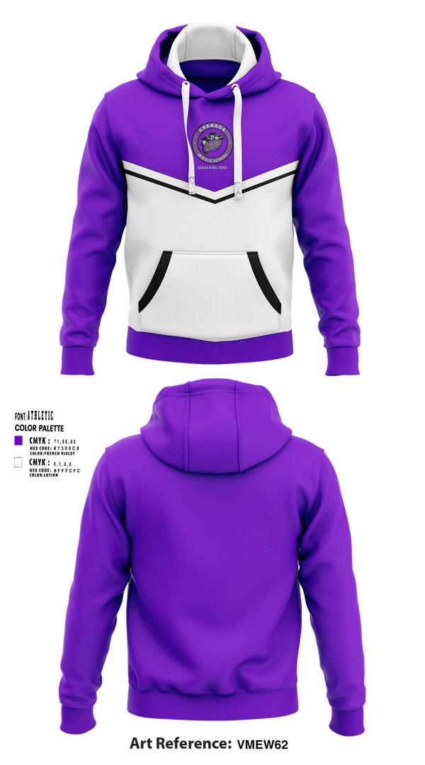 Hoodie, Granada Middle School, Spirit Store, Teamtime, Team time, sublimation, custom sports apparel, team uniforms, spirit wear, spiritwear, sports uniforms, custom shirts, team store, custom team store, fundraiser sports, apparel fundraiser