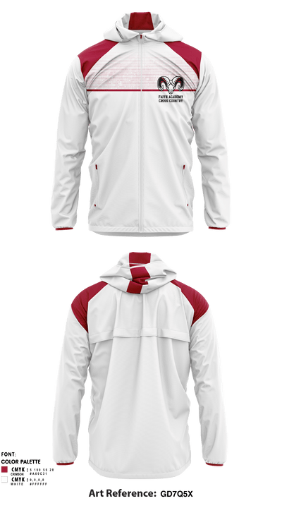 Faith Academy Cross Country 38830015 Windbreaker - 2