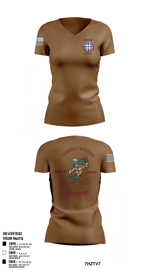 Women's Short Sleeve Vneck Shirt, 263rd QM, Army, Teamtime, Team time, sublimation, custom sports apparel, team uniforms, spirit wear, spiritwear, sports uniforms, custom shirts, team store, custom team store, fundraiser sports, apparel fundraiser