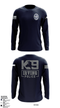 Irving Police K9 Unit 73761105 Long Sleeve Performance Shirt - 2