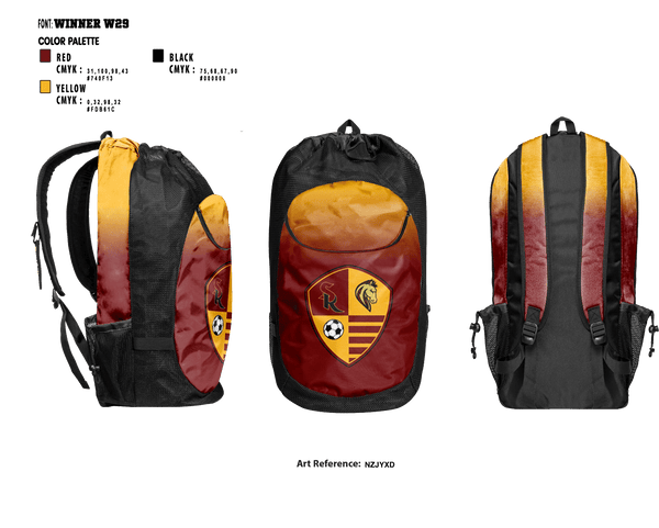 Gear Bag, Shadow Ridge High School Soccer, Men's Soccer, Teamtime, Team time, sublimation, custom sports apparel, team uniforms, spirit wear, spiritwear, sports uniforms, custom shirts, team store, custom team store, fundraiser sports, apparel fundraiser