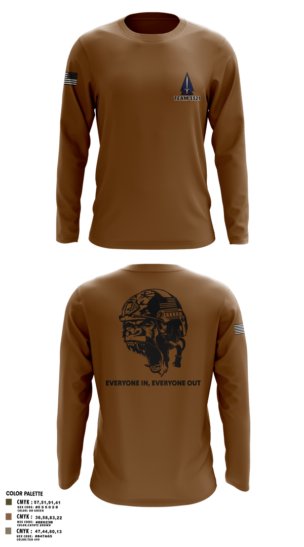 Long Sleeve Performance Shirt, 3rd SFAB, Army, Teamtime, Team time, sublimation, custom sports apparel, team uniforms, spirit wear, spiritwear, sports uniforms, custom shirts, team store, custom team store, fundraiser sports, apparel fundraiser