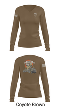 3DTB 21481921 Women's Long Sleeve V-neck Shirt - 38