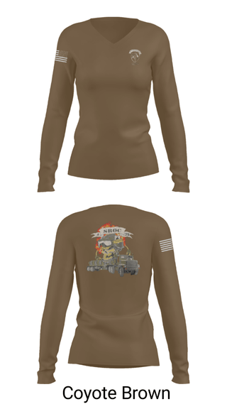 Women's Long Sleeve Vneck Shirt, , Marines, Teamtime, Team time, sublimation, custom sports apparel, team uniforms, spirit wear, spiritwear, sports uniforms, custom shirts, team store, custom team store, fundraiser sports, apparel fundraiser