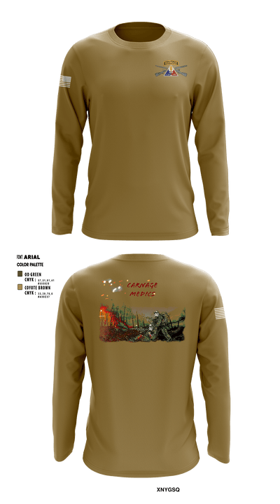 C Co, 2-70th AR, 2 ABCT, 1 ID 35817119 Long Sleeve Performance Shirt - 3