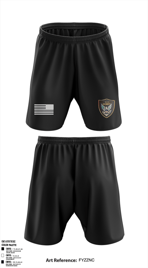 Athletic Shorts With Pockets, Security, , Teamtime, Team time, sublimation, custom sports apparel, team uniforms, spirit wear, spiritwear, sports uniforms, custom shirts, team store, custom team store, fundraiser sports, apparel fundraiser