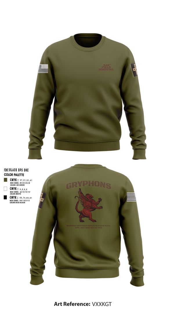 Crew Neck Sweatshirt, , Army, Teamtime, Team time, sublimation, custom sports apparel, team uniforms, spirit wear, spiritwear, sports uniforms, custom shirts, team store, custom team store, fundraiser sports, apparel fundraiser