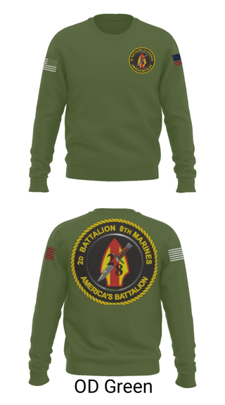 Crew Neck Sweatshirt, , Marines, Teamtime, Team time, sublimation, custom sports apparel, team uniforms, spirit wear, spiritwear, sports uniforms, custom shirts, team store, custom team store, fundraiser sports, apparel fundraiser