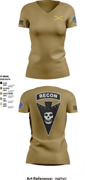 3/278 Armored Calvary Regiment 57774458 Women's Short Sleeve V-neck Shirt - 8