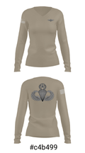 165th Quartermaster 50925110 Women's Long Sleeve V-neck Shirt - 37