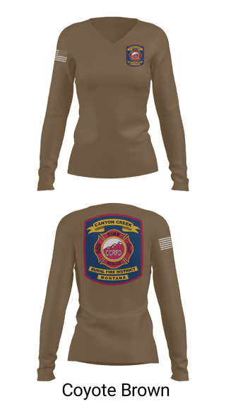 Women's Long Sleeve Vneck Shirt, , Fire Department, Teamtime, Team time, sublimation, custom sports apparel, team uniforms, spirit wear, spiritwear, sports uniforms, custom shirts, team store, custom team store, fundraiser sports, apparel fundraiser