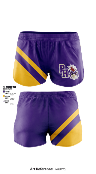 Women's Shorts, Pleasant Hill High School Cheer, Cheer, Teamtime, Team time, sublimation, custom sports apparel, team uniforms, spirit wear, spiritwear, sports uniforms, custom shirts, team store, custom team store, fundraiser sports, apparel fundraiser