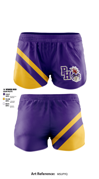 Pleasant Hill High School Cheer 77113952 Women's Shorts - 1