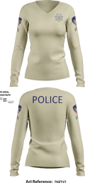 Willits Little Lake JRTF 70658416 Women's Long Sleeve V-neck Shirt - 20