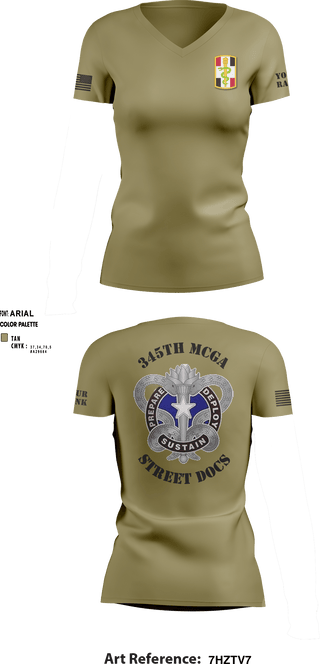 Women's Short Sleeve Vneck Shirt, , Army, Teamtime, Team time, sublimation, custom sports apparel, team uniforms, spirit wear, spiritwear, sports uniforms, custom shirts, team store, custom team store, fundraiser sports, apparel fundraiser