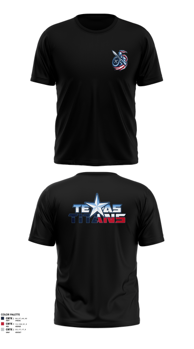 Texas Titans Youth Football 17189264 Short Sleeve Performance Shirt - 7