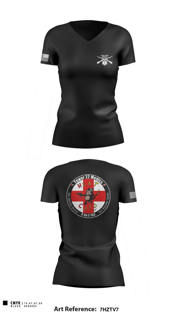 Women's Short Sleeve Vneck Shirt, , National Guard, Teamtime, Team time, sublimation, custom sports apparel, team uniforms, spirit wear, spiritwear, sports uniforms, custom shirts, team store, custom team store, fundraiser sports, apparel fundraiser