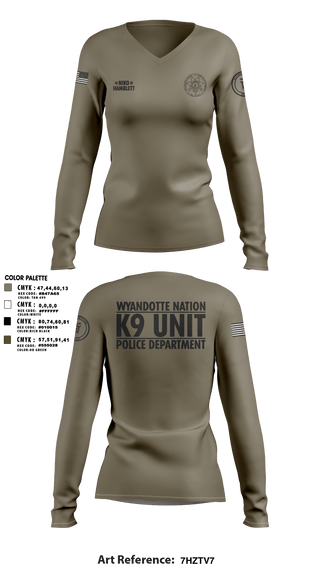 Women's Long Sleeve Vneck Shirt, , Police, Teamtime, Team time, sublimation, custom sports apparel, team uniforms, spirit wear, spiritwear, sports uniforms, custom shirts, team store, custom team store, fundraiser sports, apparel fundraiser