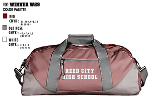 Duffle Bag, Reed City High School, Spirit Store, Teamtime, Team time, sublimation, custom sports apparel, team uniforms, spirit wear, spiritwear, sports uniforms, custom shirts, team store, custom team store, fundraiser sports, apparel fundraiser
