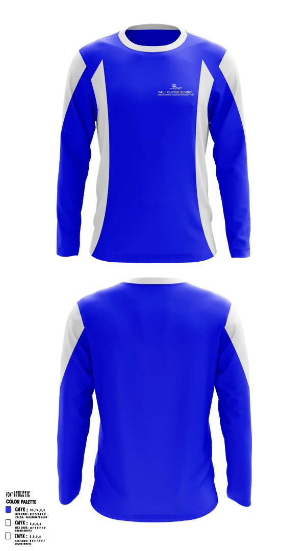 Long Sleeve Performance Shirt, Paul Cuffee Upper School, Spirit Store, Teamtime, Team time, sublimation, custom sports apparel, team uniforms, spirit wear, spiritwear, sports uniforms, custom shirts, team store, custom team store, fundraiser sports, apparel fundraiser