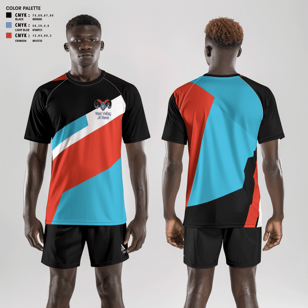 Short Sleeve Performance Shirt, West Valley JR Rams, Football, Teamtime, Team time, sublimation, custom sports apparel, team uniforms, spirit wear, spiritwear, sports uniforms, custom shirts, team store, custom team store, fundraiser sports, apparel fundraiser