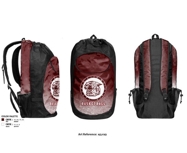 Gear Bag, Johnson City High School Basketball, Men's Basketball, Teamtime, Team time, sublimation, custom sports apparel, team uniforms, spirit wear, spiritwear, sports uniforms, custom shirts, team store, custom team store, fundraiser sports, apparel fundraiser