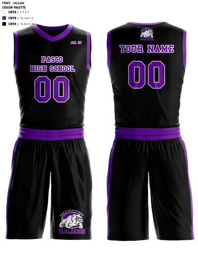 Pasco High School Basketball 33994988 Basketball Uniform - 3