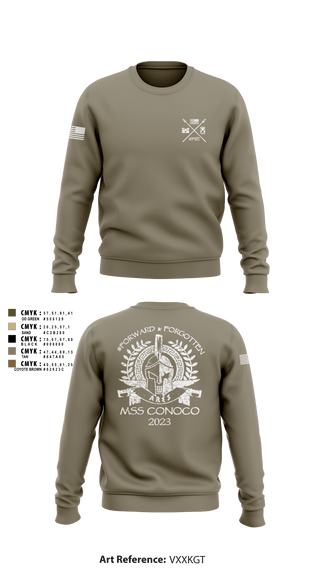 Crew Neck Sweatshirt, , Army, Teamtime, Team time, sublimation, custom sports apparel, team uniforms, spirit wear, spiritwear, sports uniforms, custom shirts, team store, custom team store, fundraiser sports, apparel fundraiser