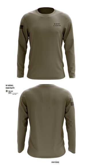 Long Sleeve Performance Shirt, B BTRY 4-133FAR, Army, Teamtime, Team time, sublimation, custom sports apparel, team uniforms, spirit wear, spiritwear, sports uniforms, custom shirts, team store, custom team store, fundraiser sports, apparel fundraiser