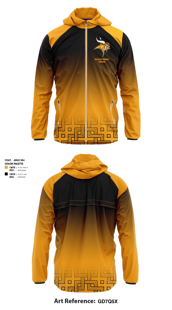 Windbreaker, Pelican Rapids High School Track, Track & Field, Teamtime, Team time, sublimation, custom sports apparel, team uniforms, spirit wear, spiritwear, sports uniforms, custom shirts, team store, custom team store, fundraiser sports, apparel fundraiser