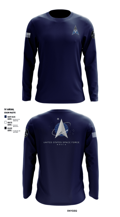Space Delta 6 88336787 Long Sleeve Performance Shirt - 2