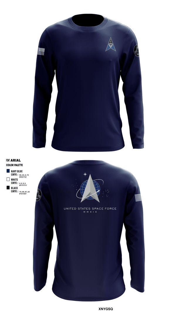 Long Sleeve Performance Shirt, , Space Force, Teamtime, Team time, sublimation, custom sports apparel, team uniforms, spirit wear, spiritwear, sports uniforms, custom shirts, team store, custom team store, fundraiser sports, apparel fundraiser