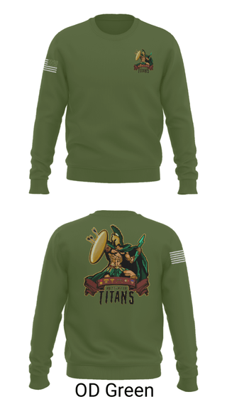 Crew Neck Sweatshirt, , Army, Teamtime, Team time, sublimation, custom sports apparel, team uniforms, spirit wear, spiritwear, sports uniforms, custom shirts, team store, custom team store, fundraiser sports, apparel fundraiser